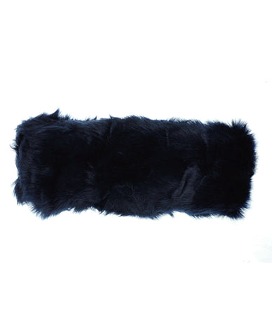 Nyfashion101 NYfashion101 Women's Inner Fleece Lined Faux Fur Ear Warmer Winter Headband - Navy