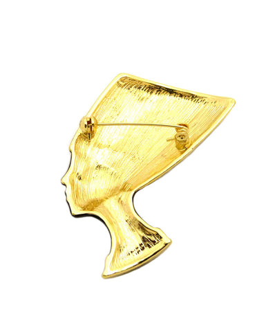 Nyfashion101 Polished Gold-Tone Egyptian Pendant Brooch Pin
