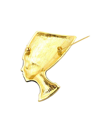 Nyfashion101 Polished Gold-Tone Egyptian Pendant Brooch Pin