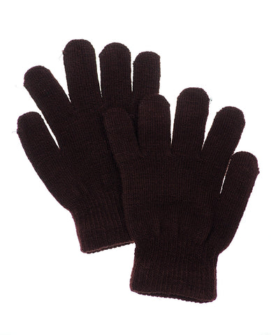 Nyfashion101 Solid Color Everyday Use Stretchable Winter Warm Knit Magic Gloves