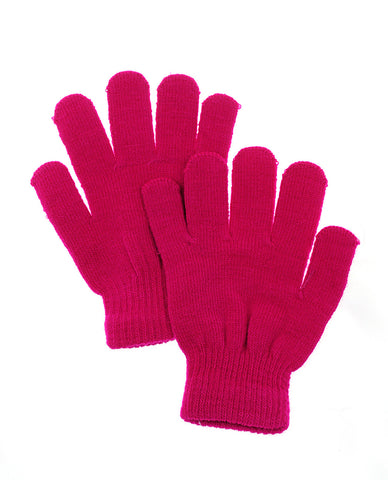nyfashion101 Solid Color Everyday Use Stretchable Winter Warm Knit Magic Gloves