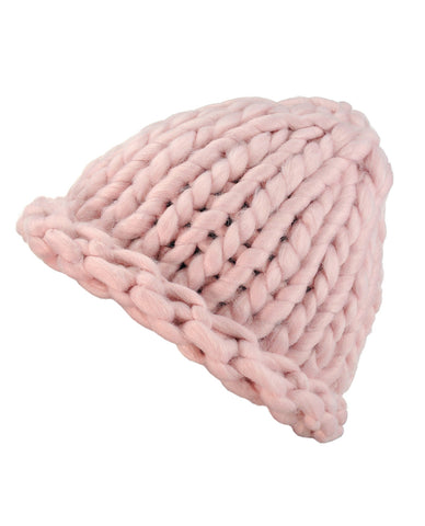 Nyfashion101 Solid Color Handmade Big Chunky Loop Helsinski Hat Beanie