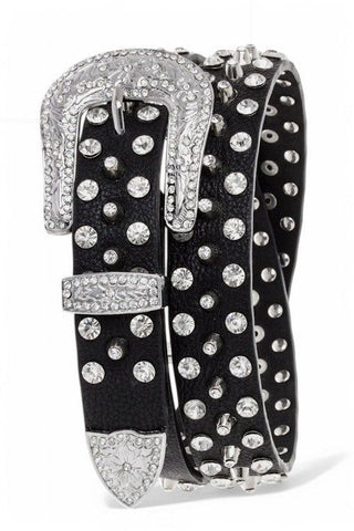 Nyfashion101 Stylish Mixed Studs And Crystals Fashion Belt For Trendy Outfits