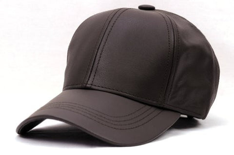 Nyfashion101 Unisex Adjustable Genuine Leather Baseball Cap Hat