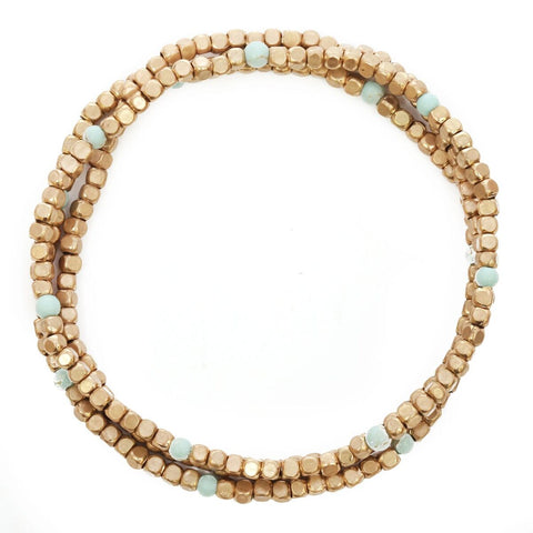 Nyfashion101 Women's 3 Piece Simple Bead Stretch Bracelet