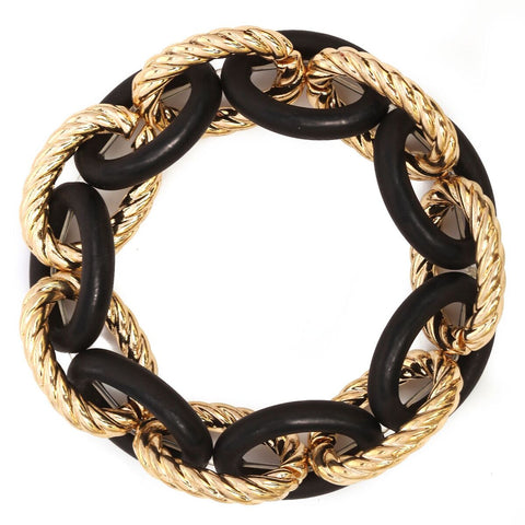 nyfashion101 Women's Braided and Smooth Link Fashion Stretch Bracelet nyfashion101 Women's Braided and Smooth Link Fashion Stretch Bracelet