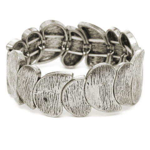 Nyfashion101 Women's Wavy Textured Fashion Stretch Bracelet