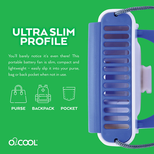 O2cool Necklace Fan With Stand & Clip Assorted 2-Pack