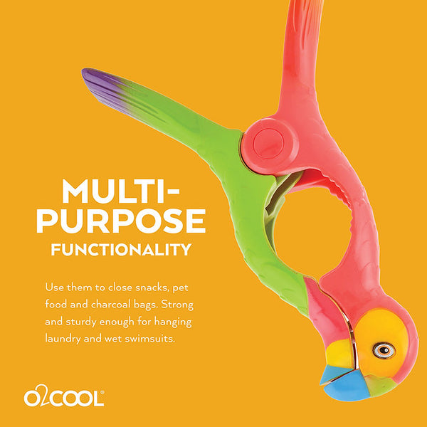 O2cool Boca Clip® Duo Parrot & Cocktail
