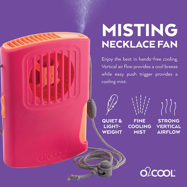 O2cool Misting Necklace Fan Assorted 2