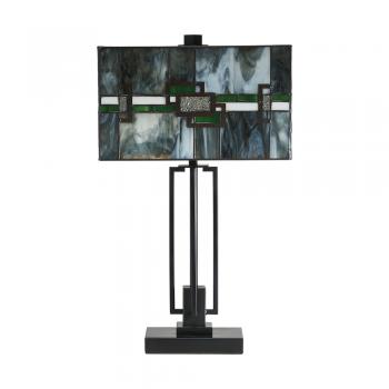Oaks Lighting Edendale Tiffany Style Table Light