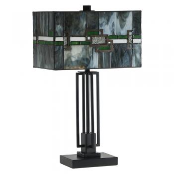 Oaks Lighting Edendale Tiffany Style Table Light