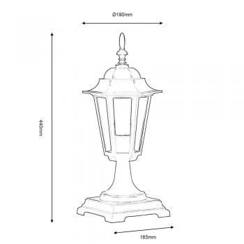 Oaks Lighting Haxby Pedestal