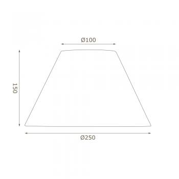 Oaks Lighting Linen Coolie Shade