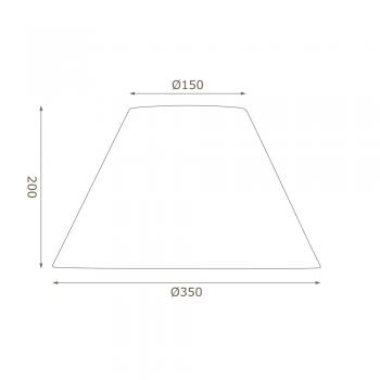 Oaks Lighting Linen Coolie Shade