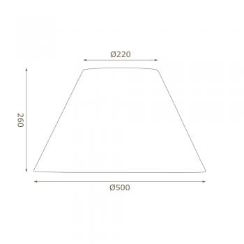 Oaks Lighting Linen Coolie Shade