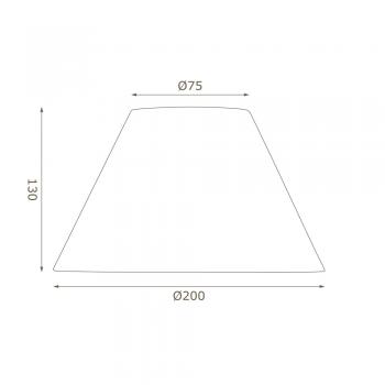 Oaks Lighting Linen Coolie Shade