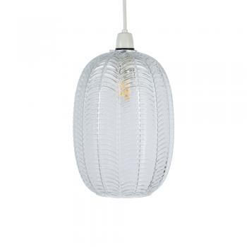 Oaks Lighting Riverwood Ribbed Glass Non Electric