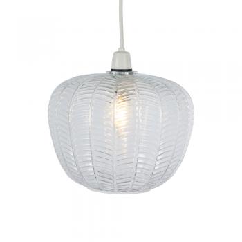 oaks lighting Riverwood Ribbed Glass Non Electric