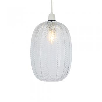 oaks lighting Riverwood Ribbed Glass Non Electric