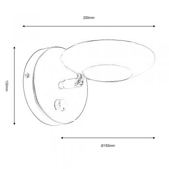Oaks Lighting Trento Wall Light