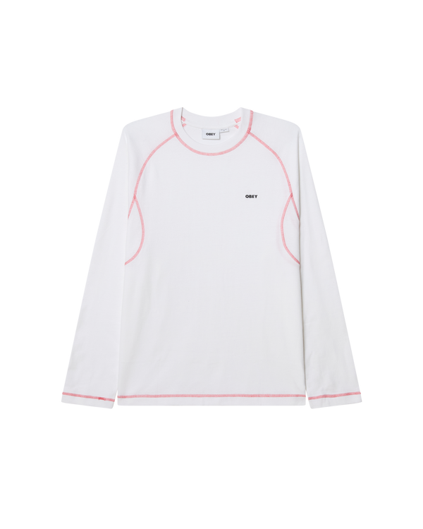 obey AARON CONTRAST STITCH LS SHIRT