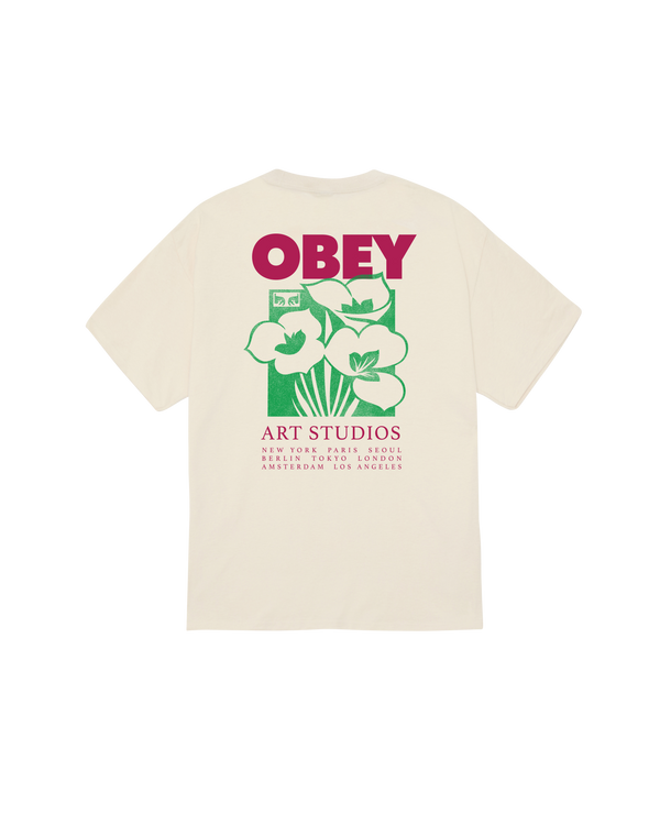 obey ART STUDIO FLOWERS CLASSIC T-SHIRT