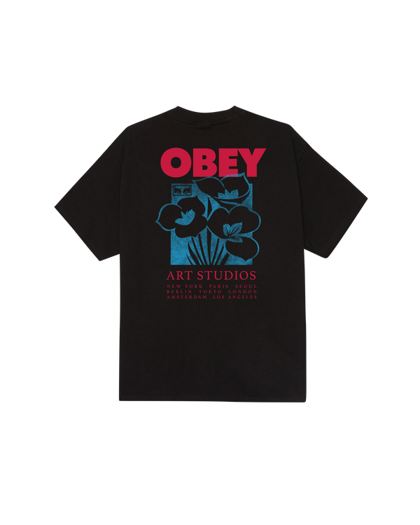 obey ART STUDIO FLOWERS CLASSIC T-SHIRT