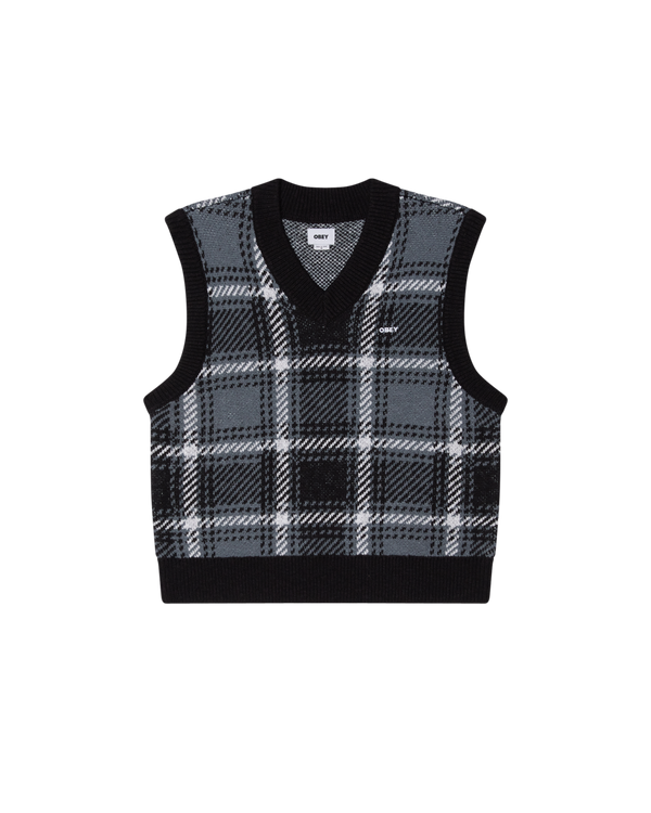 obey AVON PLAID VEST