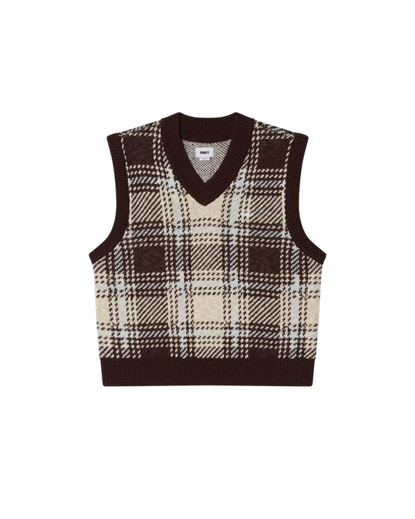 obey AVON PLAID VEST