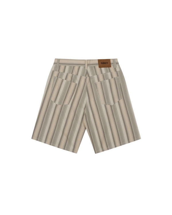 Obey BAJA STRIPE BAGGY DENIM SHORT