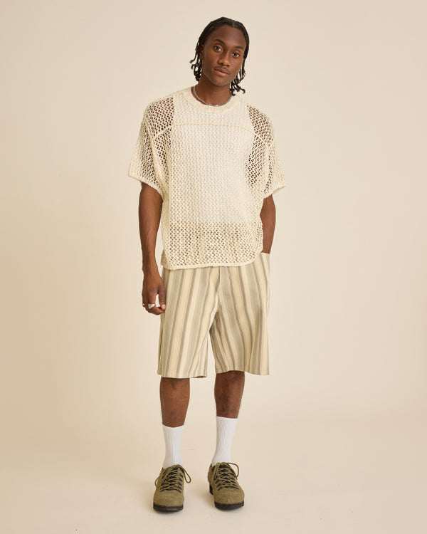 Obey BAJA STRIPE BAGGY DENIM SHORT