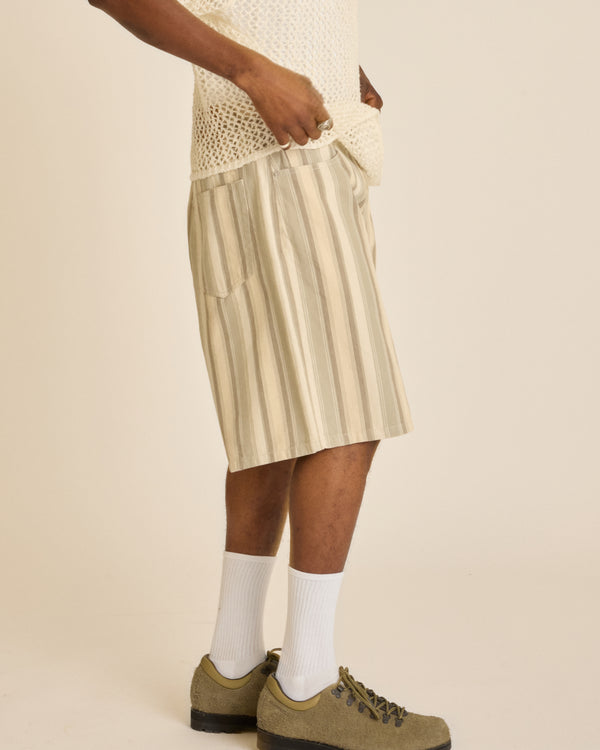 Obey BAJA STRIPE BAGGY DENIM SHORT