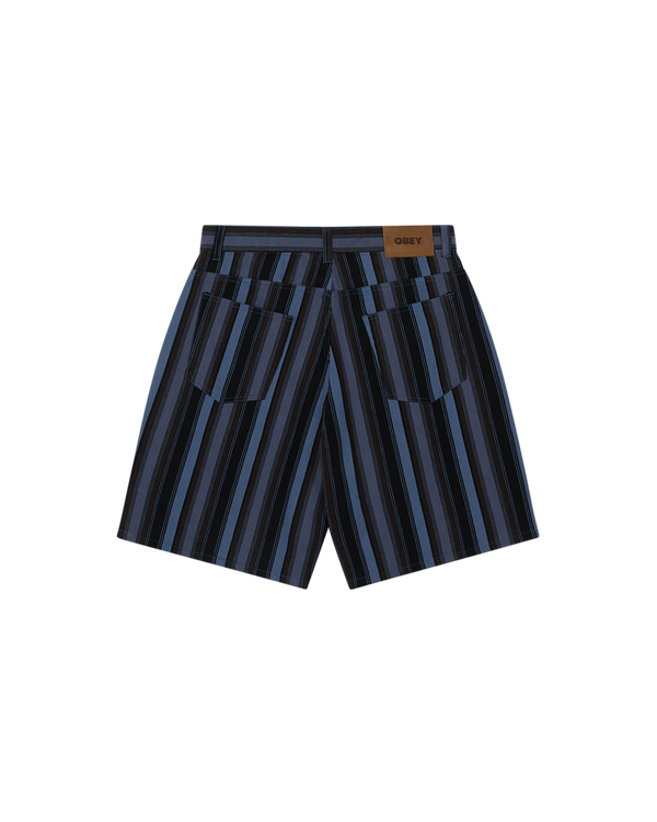 Obey BAJA STRIPE BAGGY DENIM SHORT
