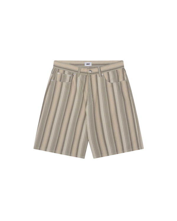 obey BAJA STRIPE BAGGY DENIM SHORT