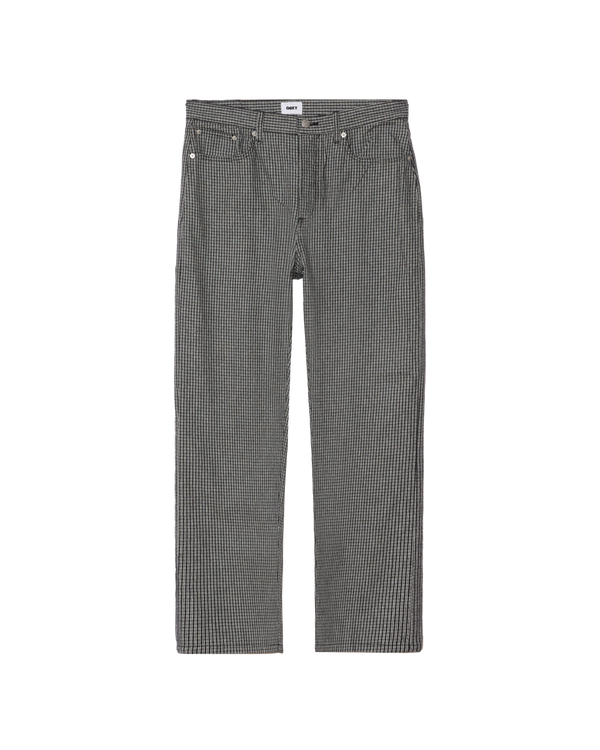 obey CLASSIC BAGGY PLAID DENIM