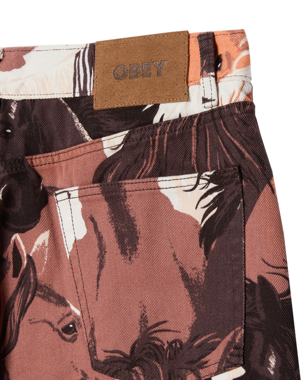 Obey CLASSIC BAGGY PRINTED DENIM
