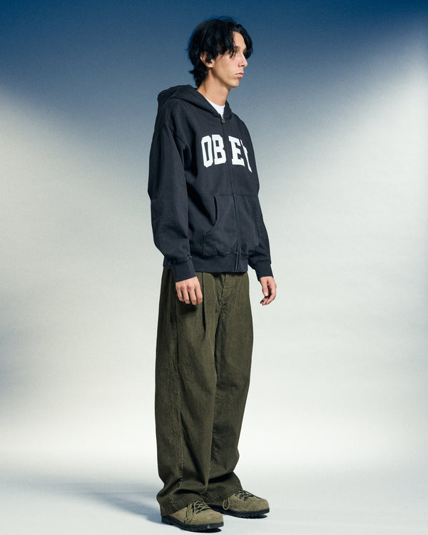 Obey CONTROL FADED ZIP HOOD