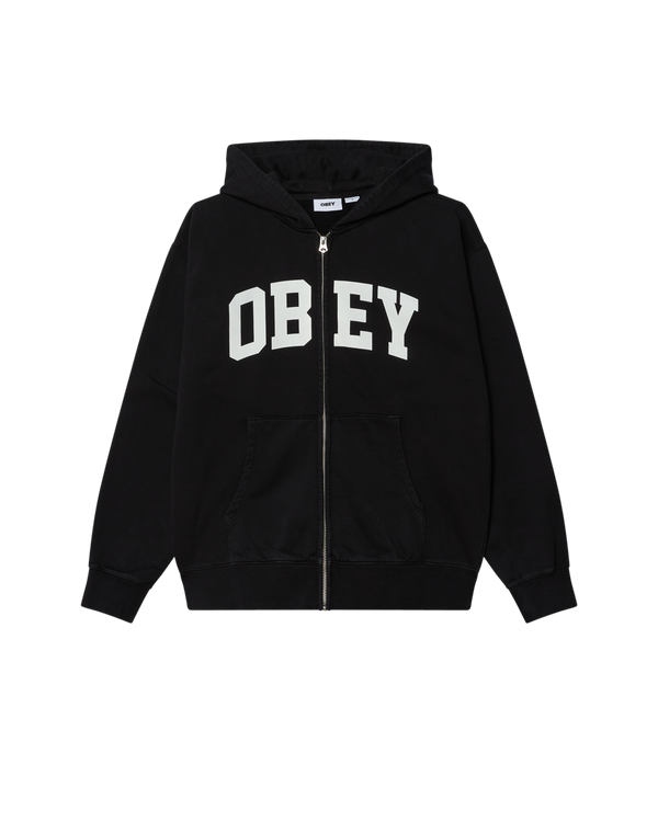 obey CONTROL FADED ZIP HOOD