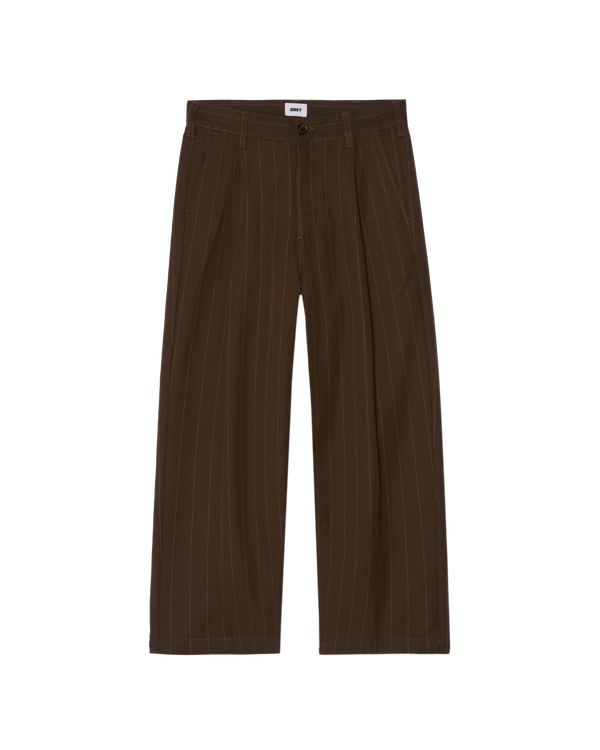 obey DEAN STRIPE PLEATED PANT