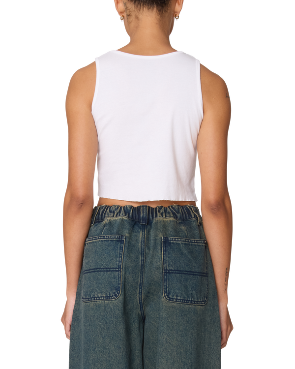 Obey DIZZY STARS MORGAN RAW EDGE RIB TANK