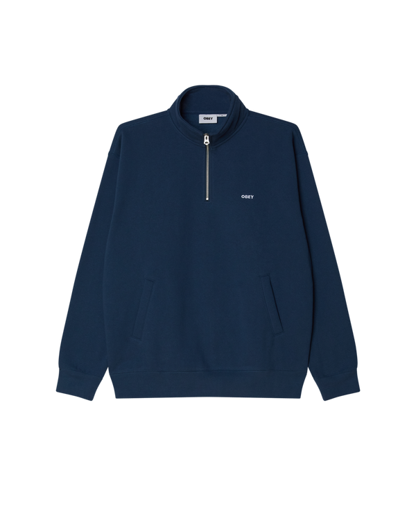 obey EST. WORKS BOLD MOCKNECK