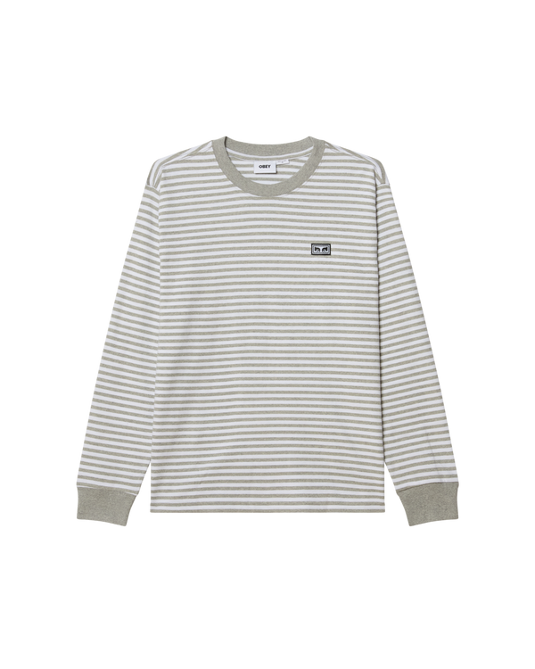 obey EST. WORKS EYES LS STRIPE SHIRT