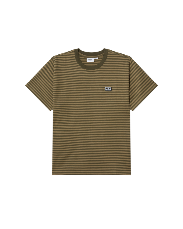 obey EST. WORKS EYES STRIPE T-SHIRT