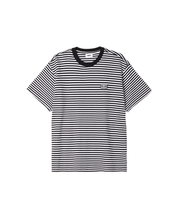 obey EST. WORKS EYES STRIPE T-SHIRT