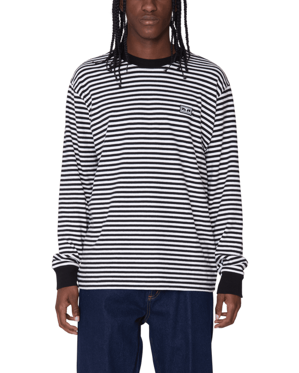 Obey EST. WORKS LS STRIPE T-SHIRT