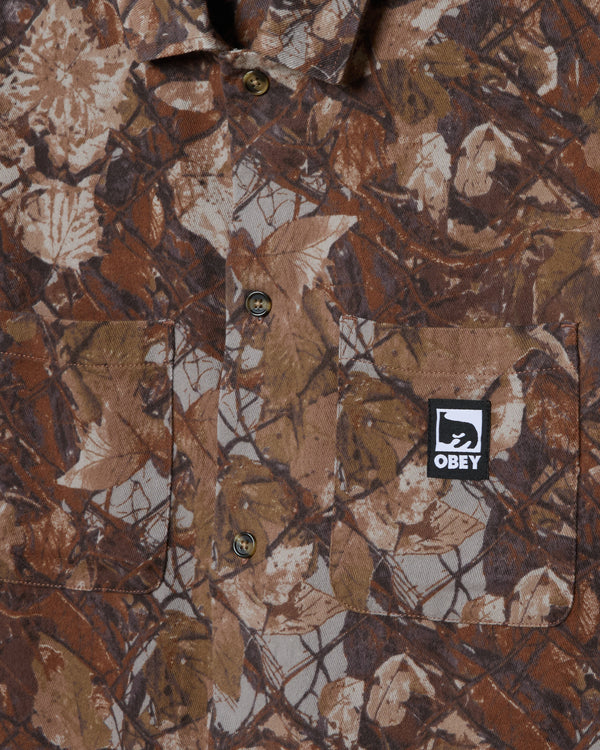 obey FENCE CAMO SHIRT