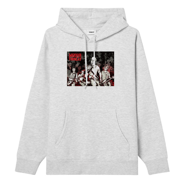 obey G.E.F x JUST A MINOR THREAT PULLOVER HOOD