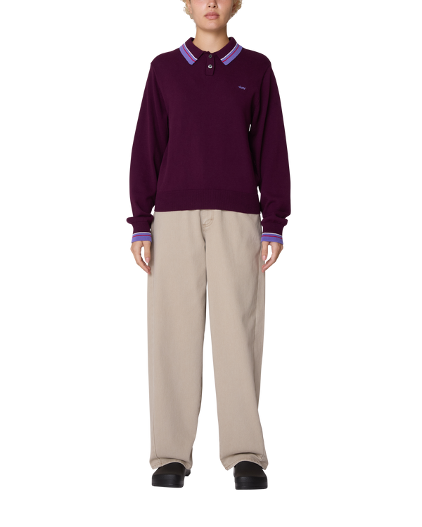 Obey GOALIE POLO SWEATER