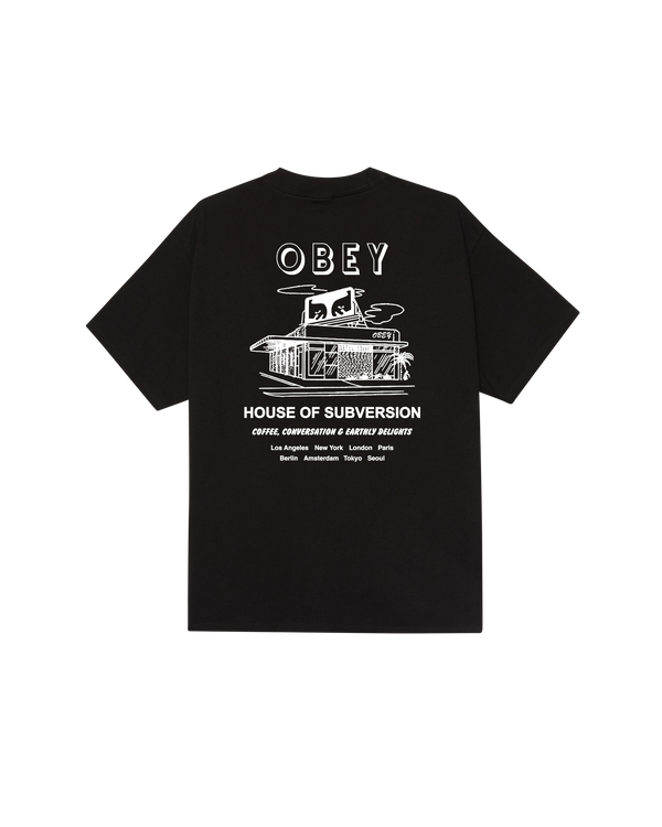obey HOUSE OF SUBVERSION CLASSIC T-SHIRT